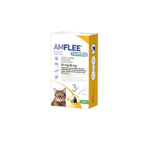 Amflee Combo Spot-on Für Katzen & Frettchen 1 Amflee Combo Spot-on Für Katzen & Frettchen
