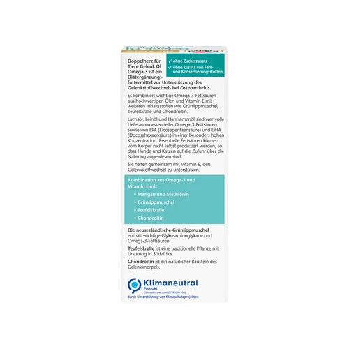 Doppelherz Gelenk Öl Omega-3 Für Katzen Und Hunde 3 Doppelherz Gelenk Öl Omega-3 Für Katzen Und Hunde – Bild 3