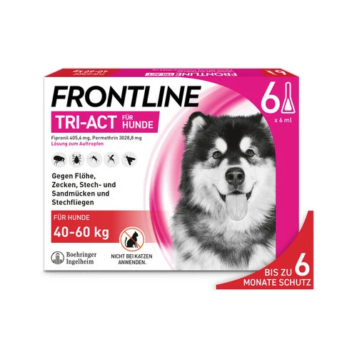 Frontline Tri-Act Gegen Zecken, Flöhe Und Fliegende Insekten Für Hunde – Bild 8