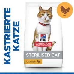 Hill's Science Plan Sterilised - Adult Cat 12 Hill's Science Plan Sterilised - Adult Cat -Haustier Lieferungen Geschäft hills science plan feline adult sterilised chicken 218809 0500 none