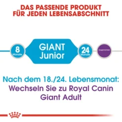 Royal Canin Giant Junior - Hundefutter -Haustier Lieferungen Geschäft royal canin giant junior 118197 0500 none