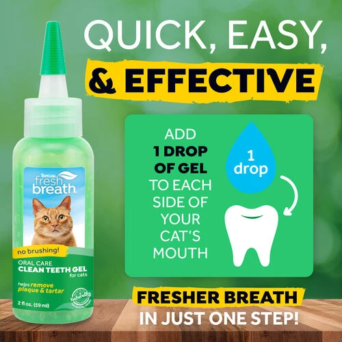 TropiClean - Fresh Breath Clean Teeth Oral Care Gel - Cat 2 TropiClean - Fresh Breath Clean Teeth Oral Care Gel - Cat – Bild 2
